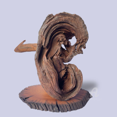 Scultura intitolato ""Eternal Embrace"" da Thang Vu, Opera d'arte originale, Legno