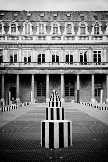 Fotografie getiteld "Colonnes de buren" door Thibault Renard, Origineel Kunstwerk, Digitale fotografie