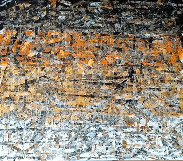 Картина под названием "vue d'en haut" - Thierry Berrier, Подлинное произведение искусства, Акрил Установлен на Деревянная ра…