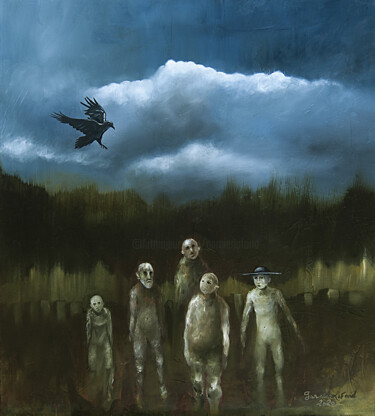 Peinture intitulée "Atterrissage C-19/20" par Thierry Garnier-Lafond, Œuvre d'art originale, Huile