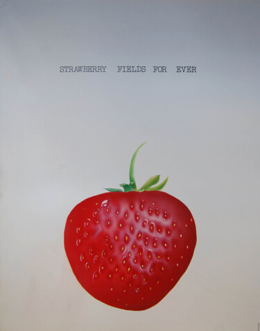 Peinture intitulée "Strawberry field fo…" par Thierry Garnier-Lafond, Œuvre d'art originale, Huile