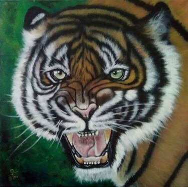 "Tigre" başlıklı Tablo Thierry Graine tarafından, Orijinal sanat, Akrilik