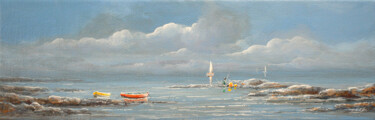 Painting titled "Marine Bretonne" by Thierry Jacquiot, Original Artwork, Acrylic