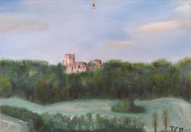 Pintura intitulada "Ruine" por John Des Îles, Obras de arte originais, Óleo