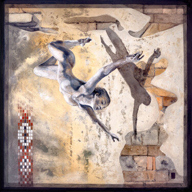 Pittura intitolato "Fly with the wind" da Thierry Legrand (ziiart), Opera d'arte originale, Acrilico Montato su Pannello di…