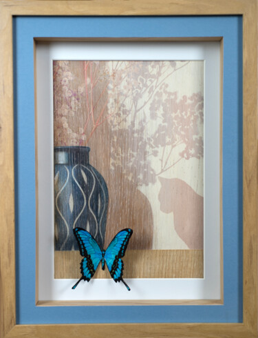 Peinture intitulée "Collection Papillon…" par Thierry Legrand (ziiart), Œuvre d'art originale, Encre Monté sur Carton