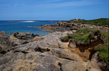 Fotografia intitolato "Carantec, l'île Cal…" da Thierry Martin, Opera d'arte originale, Fotografia digitale