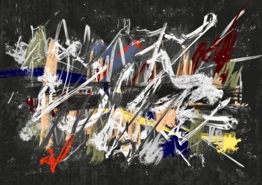 Arts numériques intitulée "Abstraction lyrique" par Thierry Daudier De Cassini, Œuvre d'art originale, Peinture numérique
