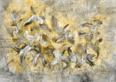 Digital Arts με τίτλο "Composition Abstrac…" από Thierry Daudier De Cassini, Αυθεντικά έργα τέχνης, Ψηφιακή ζωγραφική