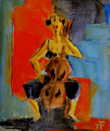 제목이 "Plaisir en solo-Hui…"인 미술작품 Thierry Faure로, 원작, 기름