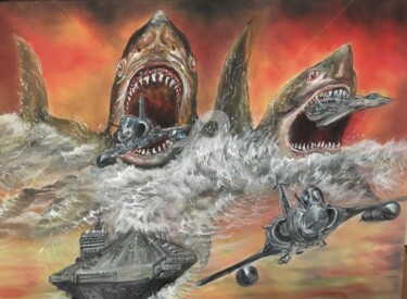 Pintura titulada "apocalypse-1" por Thierry Singer De Polignac - Spencer (Prince Singer de Polignac-Spencer), Obra de arte o…