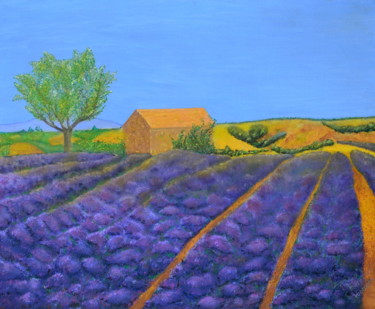 Malerei mit dem Titel "PROVENCE IN FRANCE" von Thierry Vobmann, Original-Kunstwerk, Acryl Auf Keilrahmen aus Holz montiert