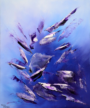 Malarstwo zatytułowany „Deep-blue-dream” autorstwa Thierry Vobmann, Oryginalna praca, Olej