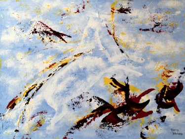 Peinture intitulée "cloud-jumper-61x46-…" par Thierry Vobmann, Œuvre d'art originale, Acrylique Monté sur Châssis en bois