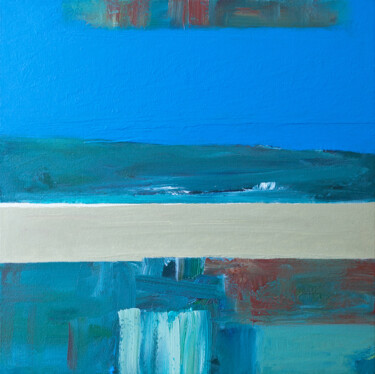 Картина под названием "Across The Bay" - Thomas Hjelm, Подлинное произведение искусства, Масло Установлен на Деревянная рама…