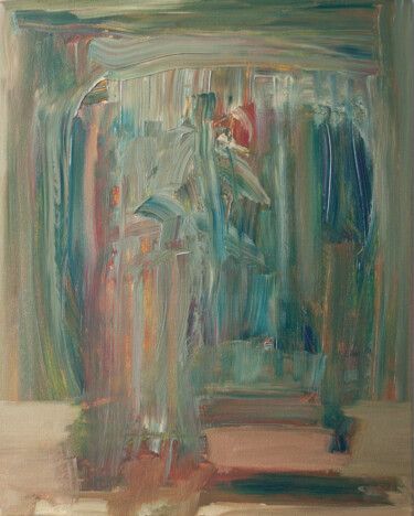 제목이 "Onshore"인 미술작품 Thomas Hjelm로, 원작, 기름 나무 들것 프레임에 장착됨