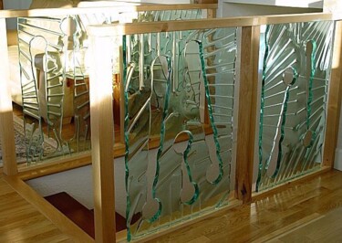 Sculptuur getiteld "Untitled Installati…" door Thomas Kite, Origineel Kunstwerk, Glas