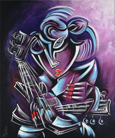 Картина под названием "Music of Love #934" - Thomas Lange, Подлинное произведение искусства, Масло Установлен на Деревянная…