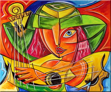 Painting titled "Virtuoso" by Thomas Lange, Original Artwork, Acrylic