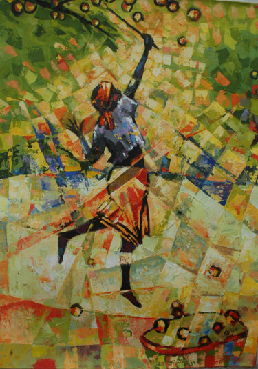 Картина под названием "ONE MORE TRY [acryl…" - Terra Bantu, Подлинное произведение искусства, Акрил