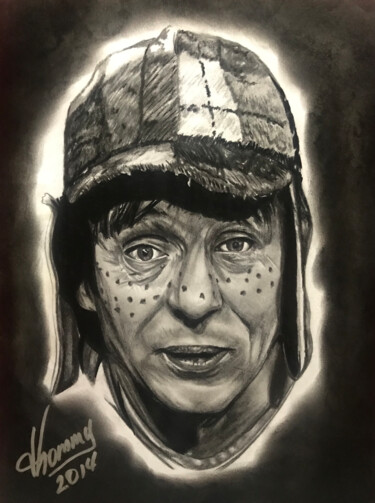 Dibujo titulada "Chespirito Actor Me…" por Thommy, Obra de arte original, Grafito