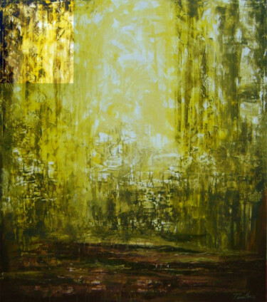 Painting titled "Bright Lights" by Thusitha Godagedara, Original Artwork, Acrylic