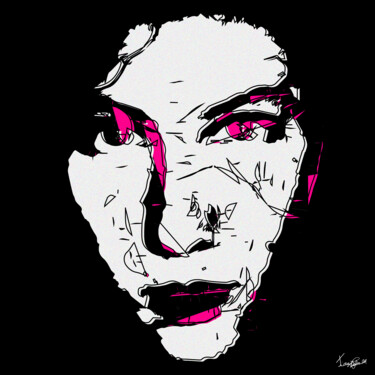Arts numériques intitulée "Broken Face" par Tiago De Paula, Œuvre d'art originale, Peinture numérique