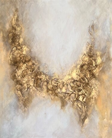 Schilderij getiteld ""AURELIA"" door Tiana Karapetian, Origineel Kunstwerk, Acryl Gemonteerd op Frame voor houten brancard