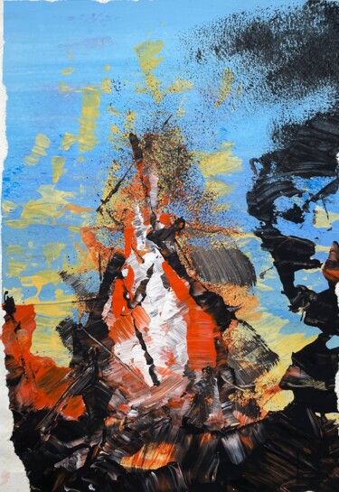 Pittura intitolato "Explosive Colors" da Till Schnell, Opera d'arte originale, Acrilico
