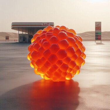 Arte digital titulada "Benzene -" por Tim Cutler, Obra de arte original, Modelado 3D