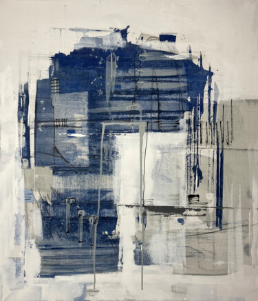 Malarstwo zatytułowany „Blue Notes #3” autorstwa Tim Malone, Oryginalna praca, Akryl