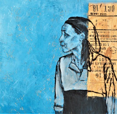 Картина под названием "Cerulean Blue" - Timothy Seery, Подлинное произведение искусства, Акрил