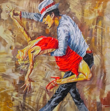 Pintura intitulada "Salsa latino" por Timur Yumadilov, Obras de arte originais, Óleo