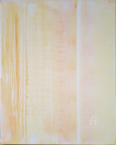 Pittura intitolato "Lemon Yellow" da Tina Lane, Opera d'arte originale, Acrilico Montato su Telaio per barella in legno