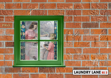 Arts numériques intitulée "Wash with Mother" par Tina Lane, Œuvre d'art originale, Collage numérique