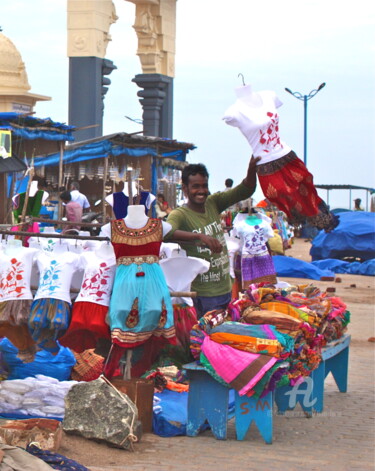 Fotografía titulada "Market Trader, Kany…" por Tina Lane, Obra de arte original