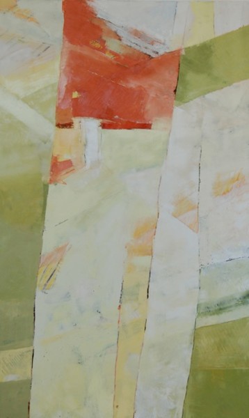 Pintura intitulada "GREEN LIPSTICK" por Tina Bluefield, Obras de arte originais, Óleo
