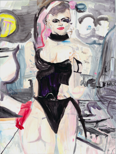 Pintura intitulada "Female Surrealism" por Tinge, Obras de arte originais, colagem digital