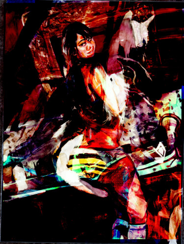 Schilderij getiteld "Japanese Furry 1" door Tinge, Origineel Kunstwerk, 2D Digital Work