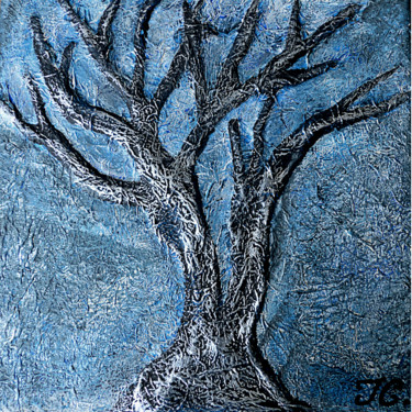 Painting titled "Alex's tree" by Tiphanie Canada, Original Artwork, Acrylic