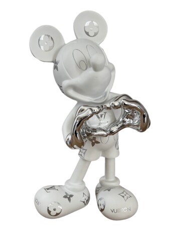 Sculpture titled "Luxurious Mickey" by Tisel’Art, Original Artwork, Plastic
