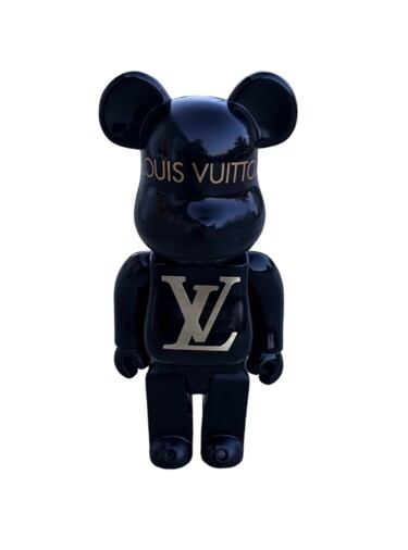 Scultura intitolato "Bearbrick Signature" da Tisel’Art, Opera d'arte originale, Collages