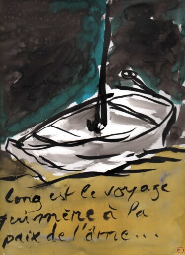 "Les voyages" başlıklı Tablo Titi Montana tarafından, Orijinal sanat, Mürekkep