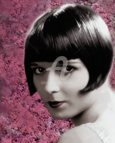 Arts numériques intitulée "Louise Brooks." par Tito Villa, Œuvre d'art originale