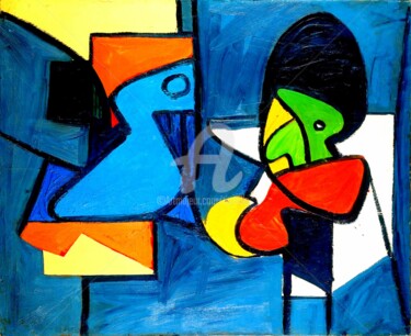 Digitale Kunst mit dem Titel "Abstraction  1936.…" von Tito Villa, Original-Kunstwerk, Öl