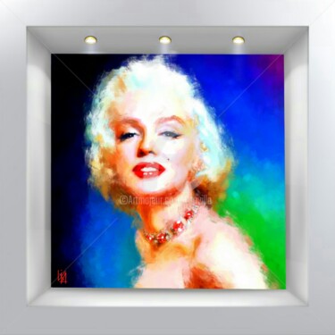 Artes digitais intitulada "Marilyn Monroe. Whi…" por Tito Villa, Obras de arte originais, Pintura digital