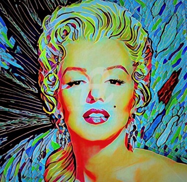 Peinture intitulée "monroe-pop.jpg" par Tito Villa, Œuvre d'art originale, Acrylique