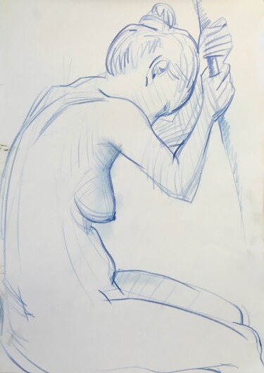 Dessin intitulée "Zeichnung" par Sergej Luzewitsch, Œuvre d'art originale, Crayon