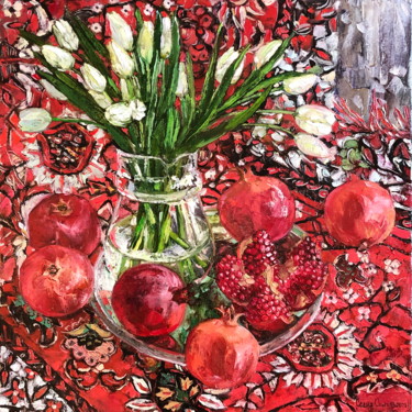 Картина под названием "Nowruz, Persian Spr…" - Olga Sedykh, Подлинное произведение искусства, Масло