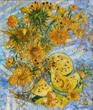 Pintura intitulada "Solar" por Olga Sedykh, Obras de arte originais, Óleo
